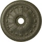 Ekena Millwork Tomango Egg & Dart Medallion (Canopies up to 6 3/4"), 27 7/8"OD x 3 7/8"ID x 2 1/2"P, Painted Turtle CM27TOPTF - alternate 1